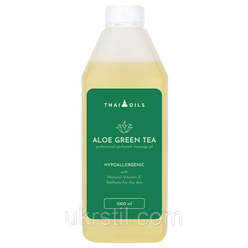 Масажна олія Aloe Green Tea 1л, фото 1