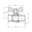 Кран кульовий SD Forte 3/4" ВН для газу (метелик) SF607G20, фото 2