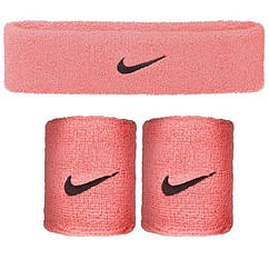 Набір пов'язка на голову Nike Swoosh Headband 1 шт і напульсник Nike Swosh Wristbands 2 шт (N.NN.07.1544.OS.1)