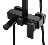 Змішувач для ванни та душу, чорний YOKA CUBE, фото 3