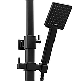 Змішувач для ванни та душу, чорний YOKA CUBE, фото 6