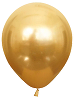 Латексна повітряна куля без малюнка Balonevi Золотий хром,12" 30,5 см