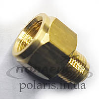 З'єднувач різьбовий папа - мама 1/4"SAE Male х 3/8"SAE Female