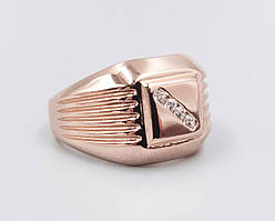 Перстень ХР. Позолота ЧВ. Камені: білий циркон. Є: 19р 20р 21р 22р 23р 24р