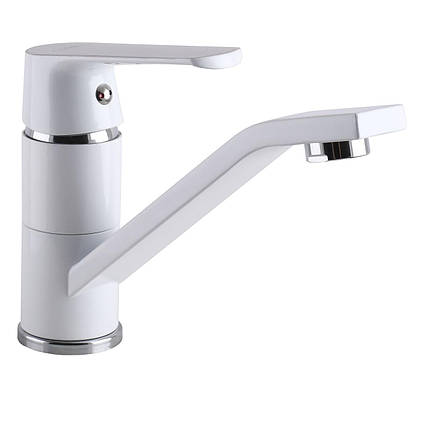 Змішувач для умивальника Globus Lux Laguna GLA-0203MQ-7-WHITE, фото 1