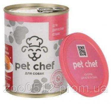 Pet Chef паштет мясний з яловичиною для дорослих собак 800 г, фото 2