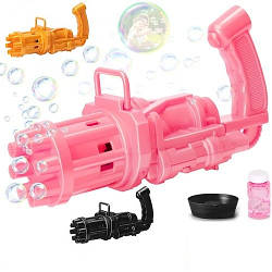 Мильні бульбашки Кулемет 3939-125A установка генератор бульбашкомет пістолет запаска іграшка для дітей