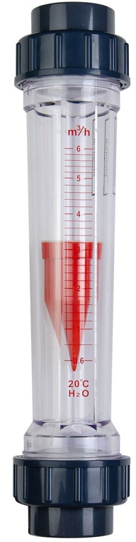 Ротаметр Aquaviva DN32 (1000 - 10000 л/год) підключення D40 мм