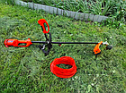 Подовжувач садовий 30м 1 гніздо 10А 2.2кВт, для газонокосарки, помаранчевий LMK064, фото 5