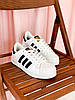 Жіночі кросівки Adidas Superstar White Black Адідас Суперстар білі з чорним натурал шкіра хіт літа, фото 9