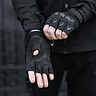 Рукавички тактичні з відкритими пальцями та посиленим протектором Oakley (M, L, XL), фото 8