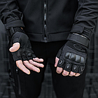 Рукавички тактичні з відкритими пальцями та посиленим протектором Oakley (M, L, XL), фото 6