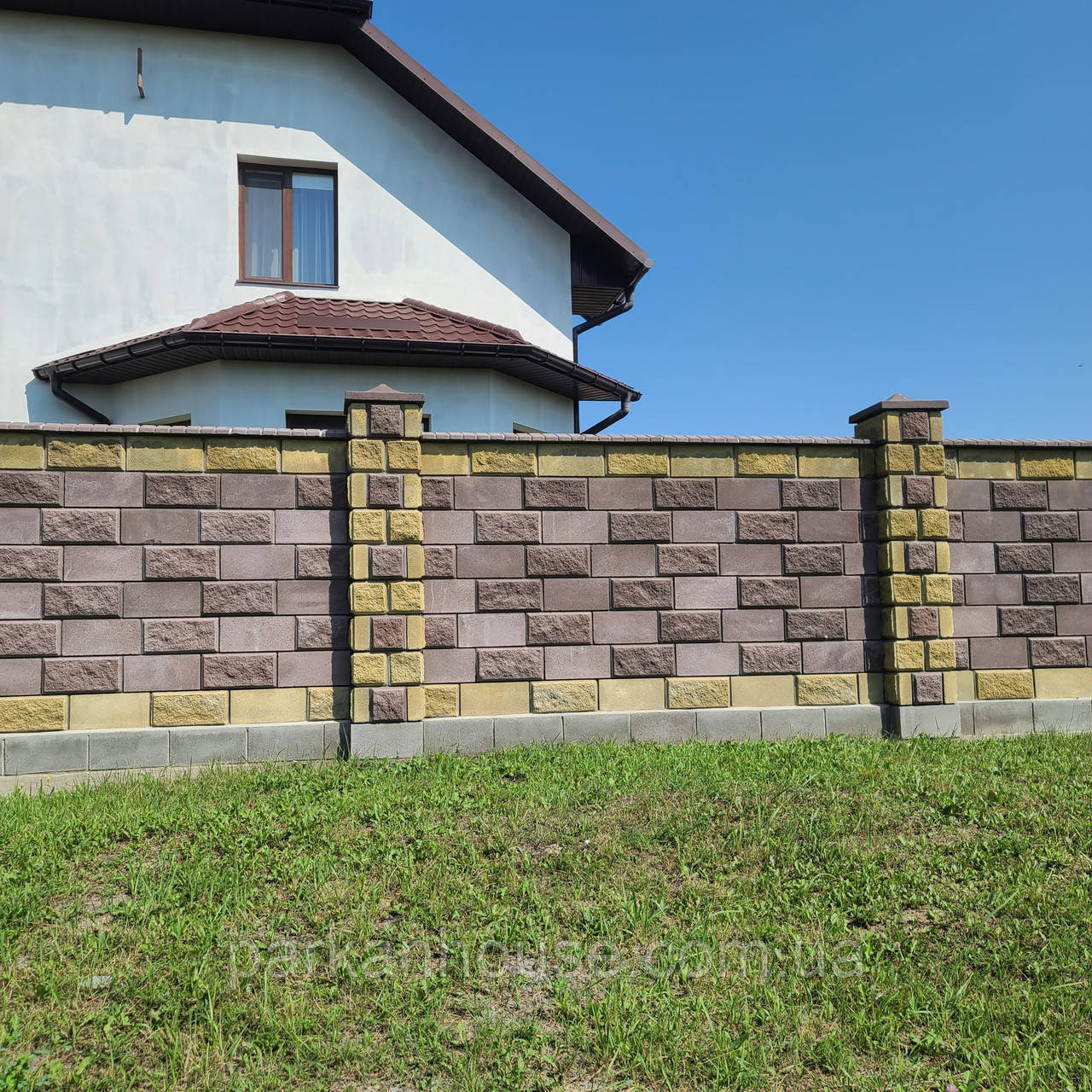 Полублок колотый с фаской цветной, 190х190х90 мм: продажа, цена в Киеве ...