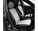 Чохли на сидіння Опель Тигра (Opel Tigra), 1+1, універсальні авточохли з екошкіри в Україні Чорно-червоний, фото 5