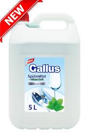 Рідина для миття посуду Gallus spulmittell Minze (м'ята) 5 л