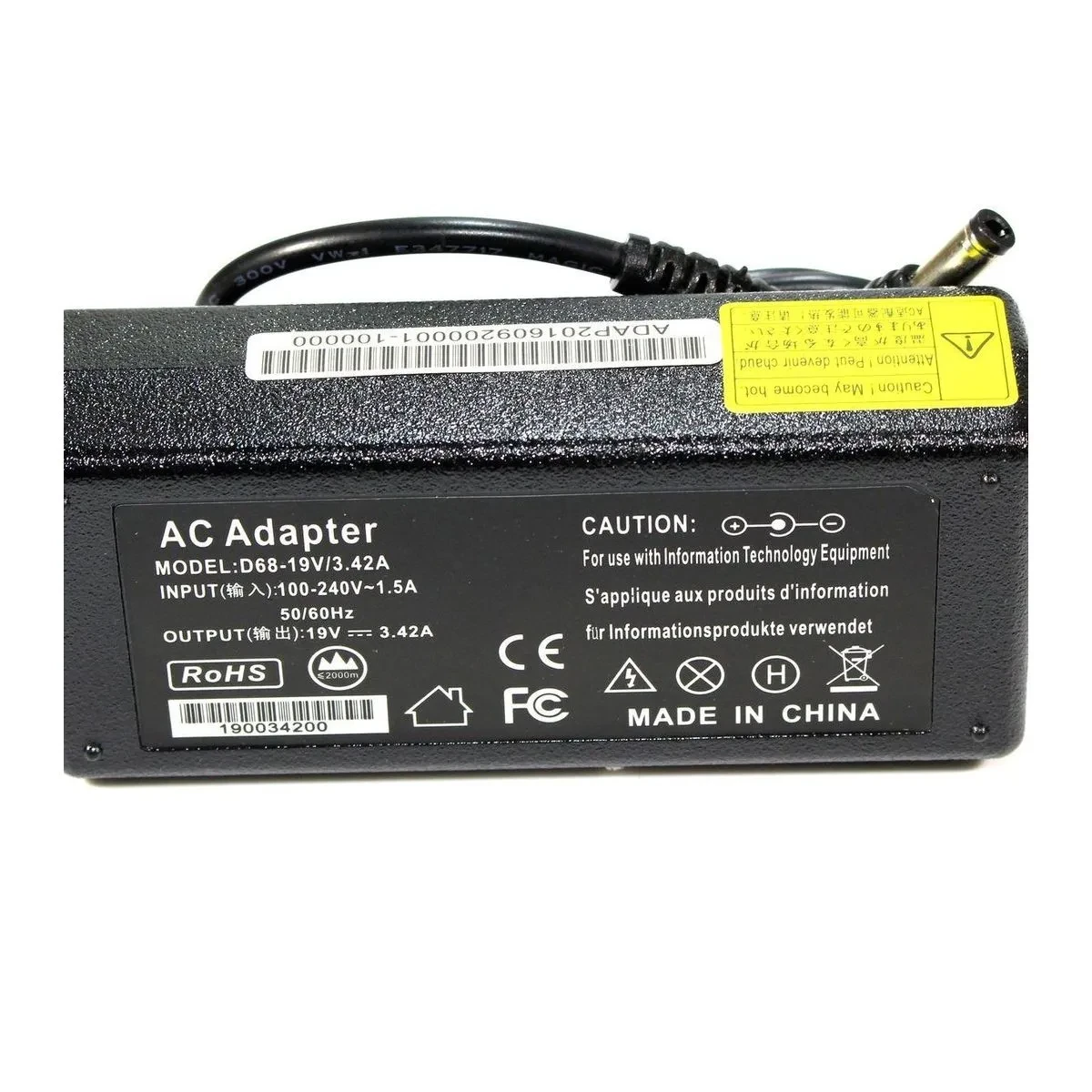 А Fujitsu 19V 3.42A (5.5*2.5 mm) адаптер блок питания ноутбука фуджитсу