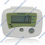 Електронний крокометр Pedometer (розрахуночок кроків, калорій), фото 3