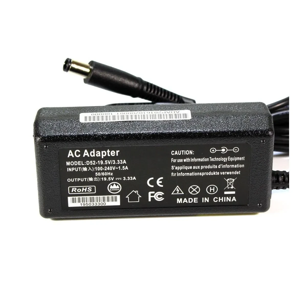 1. HP 19.5V 3.33A (7.4*5.0 зі штирком) адаптер блок живлення ноутбука ашпі (1.)
