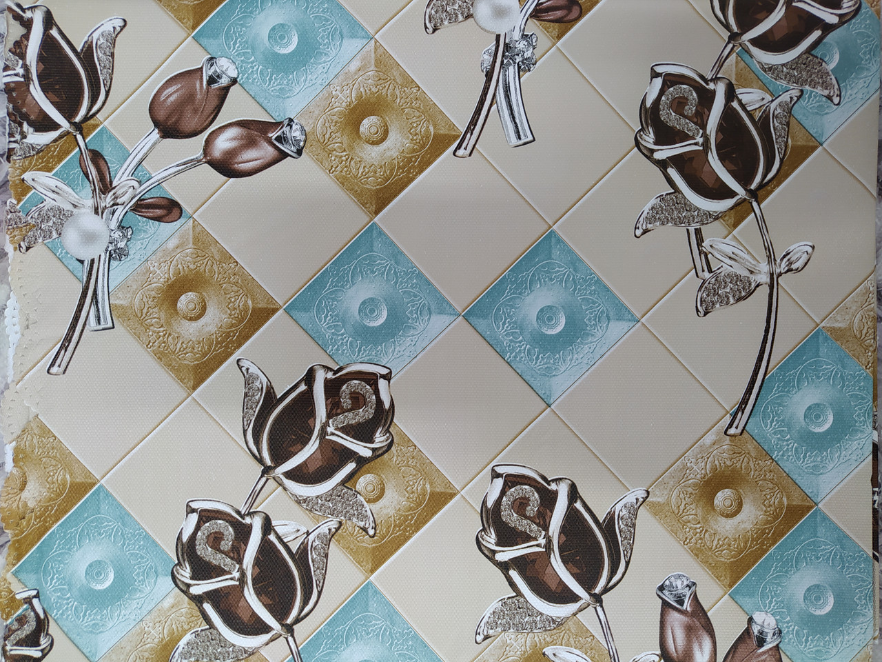 Скатертина 3D полімерна розмір 110 на140 см на прямокутний стіл стандарт С-4600