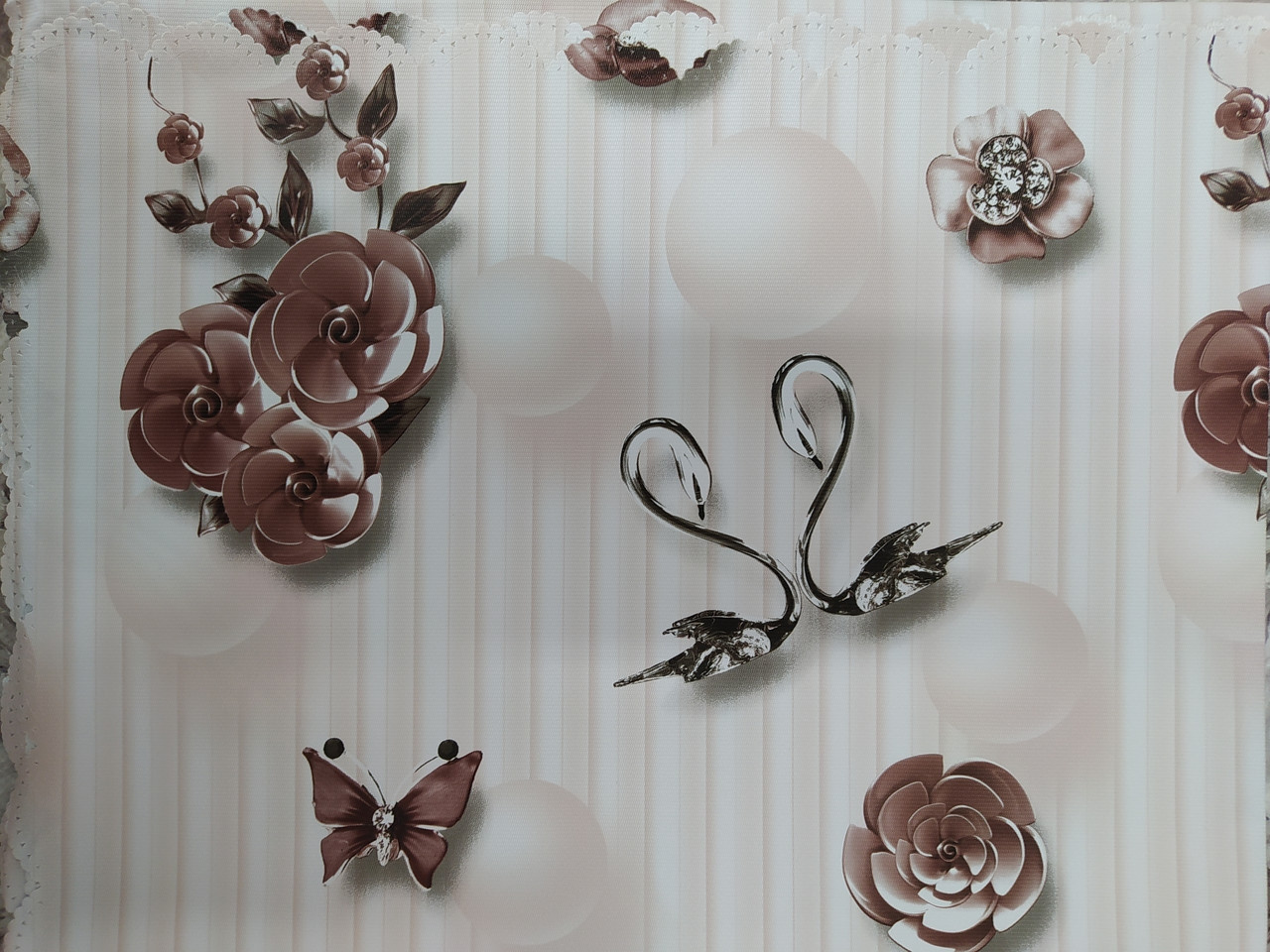 Скатертина 3D полімерна розмір 110 на140 см на прямокутний стіл стандарт С-4600