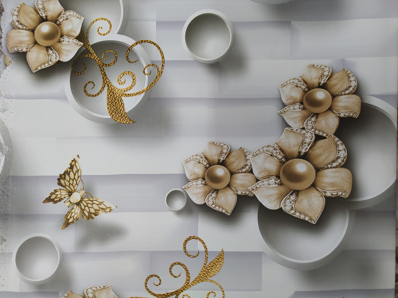 Скатертина 3D полімерна розмір 110 на140 см на прямокутний стіл стандарт С-4600