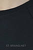 Розміри: M-3XL. Стильна чоловіча кофта реглан / трикотаж двунитка, весна-осінь - чорна, фото 2