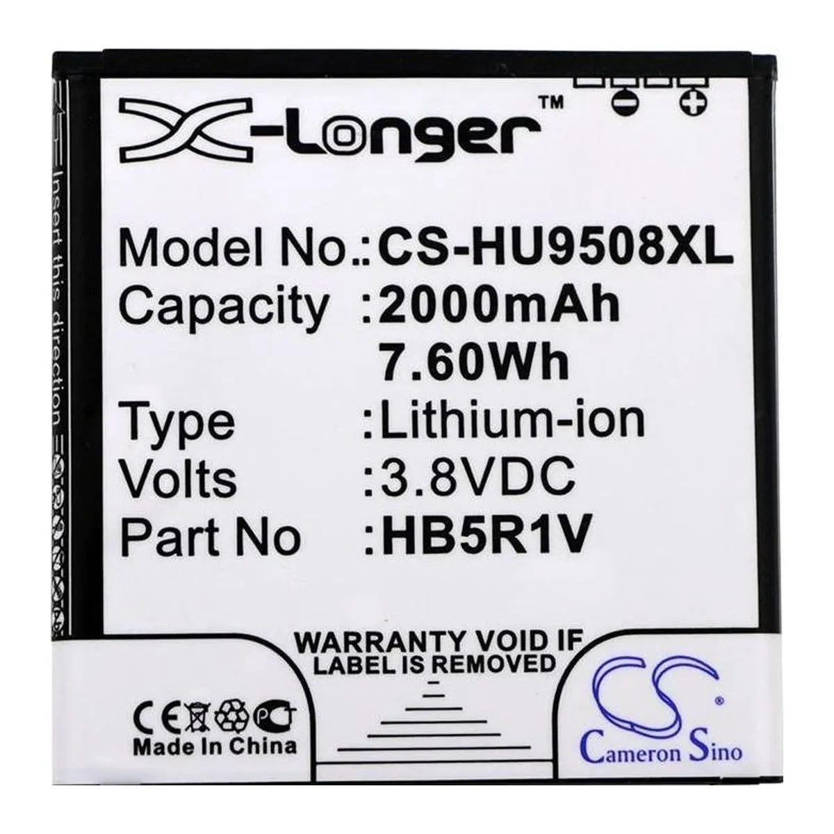 Huawei HB5R1V X-Longer (2000mAh) акб аккумулятор батарея на хуавей на хуавэй