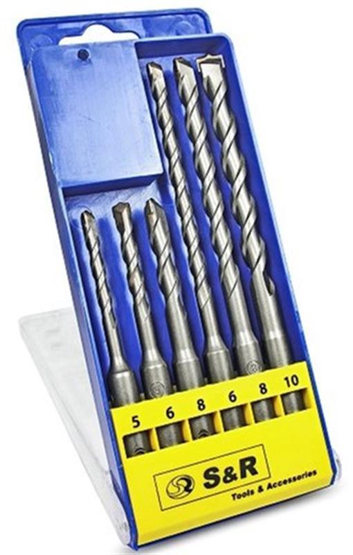 Набор буров S&R SDS-Plus Meister (210241006) 6шт, фото 1