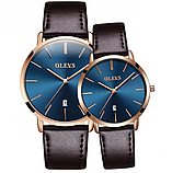 Якісний бюджетний красивий наручний годинник Shengke зі шкіряним ремінцем із японським механізмом, фото 7