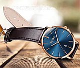 Якісний бюджетний красивий наручний годинник Shengke зі шкіряним ремінцем із японським механізмом, фото 9