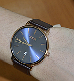 Якісний бюджетний красивий наручний годинник Shengke зі шкіряним ремінцем із японським механізмом, фото 3