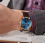 Якісний бюджетний красивий наручний годинник Shengke зі шкіряним ремінцем із японським механізмом, фото 6