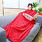 Плед із рукавами Snuggie ( 140x190 см)/Флісовий плед/ М'яка ковдра з рукавами Червоний, фото 8