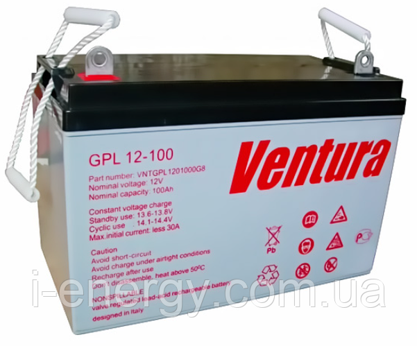 Аккумулятор AGM Ventura GPL 12-100 12В 100Ач герметичный ...