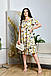 Чарівне літнє плаття вільного крою з воланами та яскравим принтом, батал, фото 4