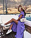 Шикарна довга літня жіноча сукня на запах у горошок, у кольорах, фото 6