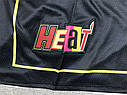 Чорні шорти баскетбольні Маямі Хіт Just DON Miami Heat Black, фото 8