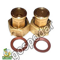 Гайки - американки для опломбування до лічильника холодної/гарячої води КВ-1,5 різьблення - 1/2