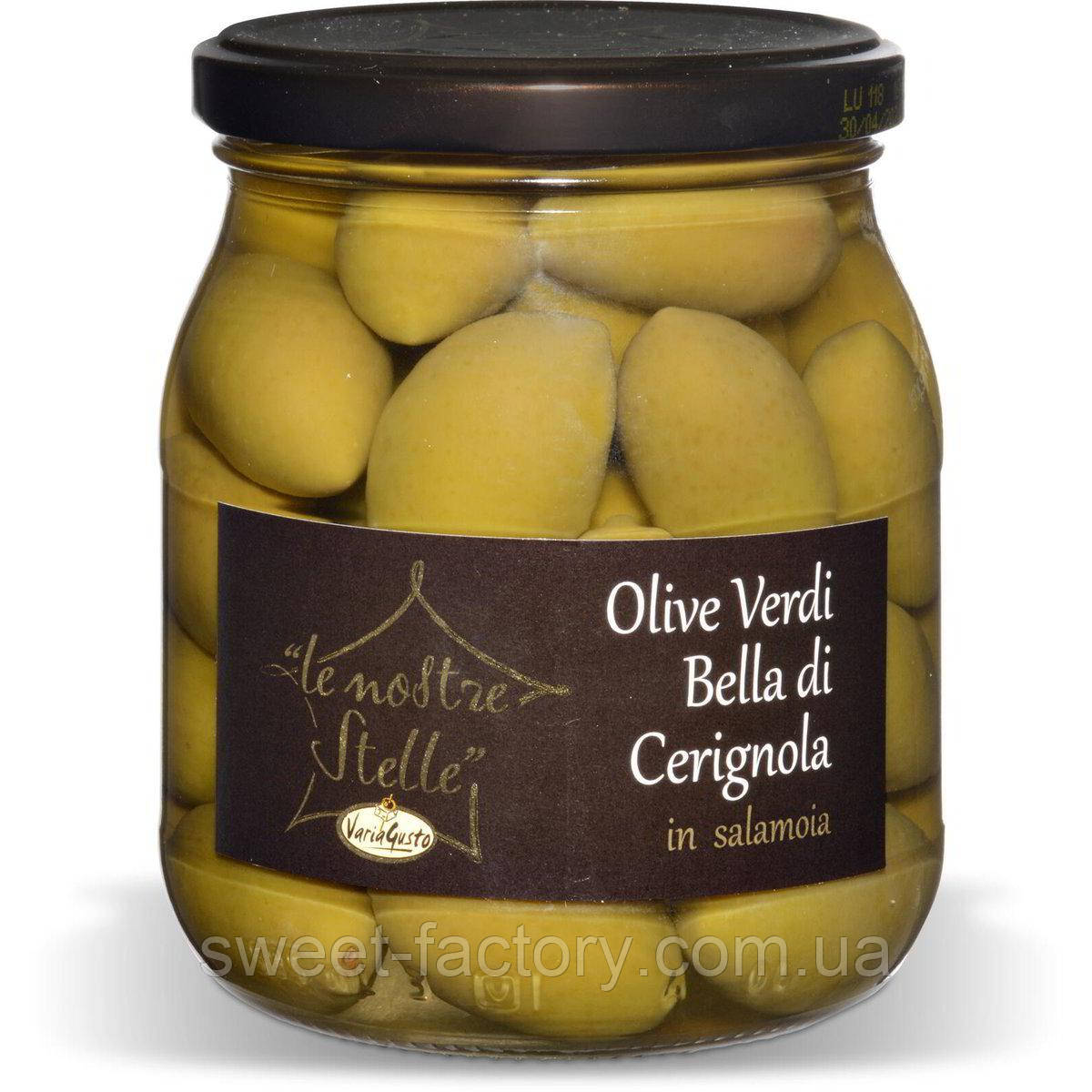 Оливки в рассоле Olive Verfi Bella di Cerignola 530 g, фото 1