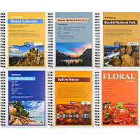 Від 5 шт. Книжка записна В6 Color "KRAFT" 96арк., клітинка з перф., спіраль  купити дешево оптом в інтернет-магазині