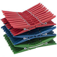 Від 60 шт. Прищіпки для білизни "Крокодил" пластикові 20шт, 8см  купити дешево оптом в інтернет-магазині