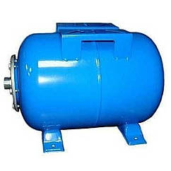 Гідроакумулятор VOLKS pumpe 100л 10bar горизонтальний з манометром | 000003902