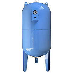 Гідроакумулятор VOLKS pumpe 150л 10bar вертикальний з манометром | 000014698