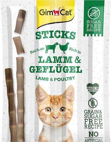 Gimсat Sticks м'ясні палички для кішок ЯГНЕНОК І ПТИЦА, 4 шт.
