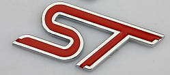 Емблема кузова FORD ST червона