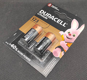 Літієва батарейка Duracell CR123 (2шт.)