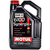 Масло моторное полусинтетическое 5л 10W-40 6100 Synergie+ MOTUL (BYD Амулет) 108647-MOTUL