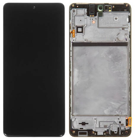 Дисплей Samsung Galaxy M51 M515 с тачскрином и рамкой, оригинал 100% Service Pack, Black, фото 2