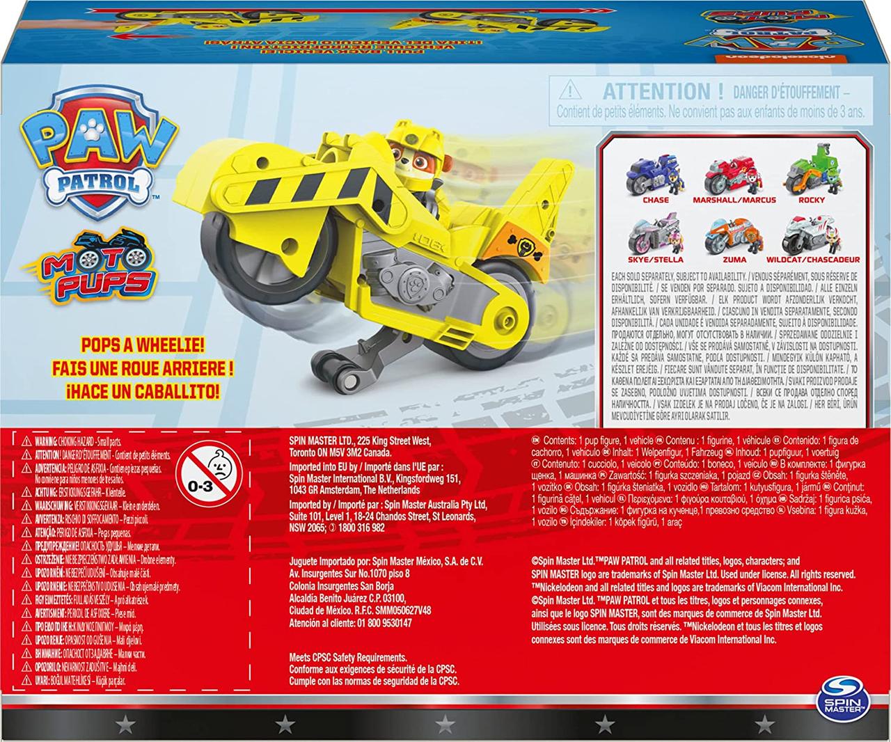 Spin Master Paw Patrol Moto Pups Rubble Deluxe