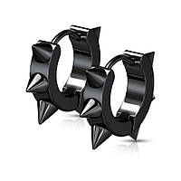 Сталеві сережки Spikes SSE-025-K з шипами